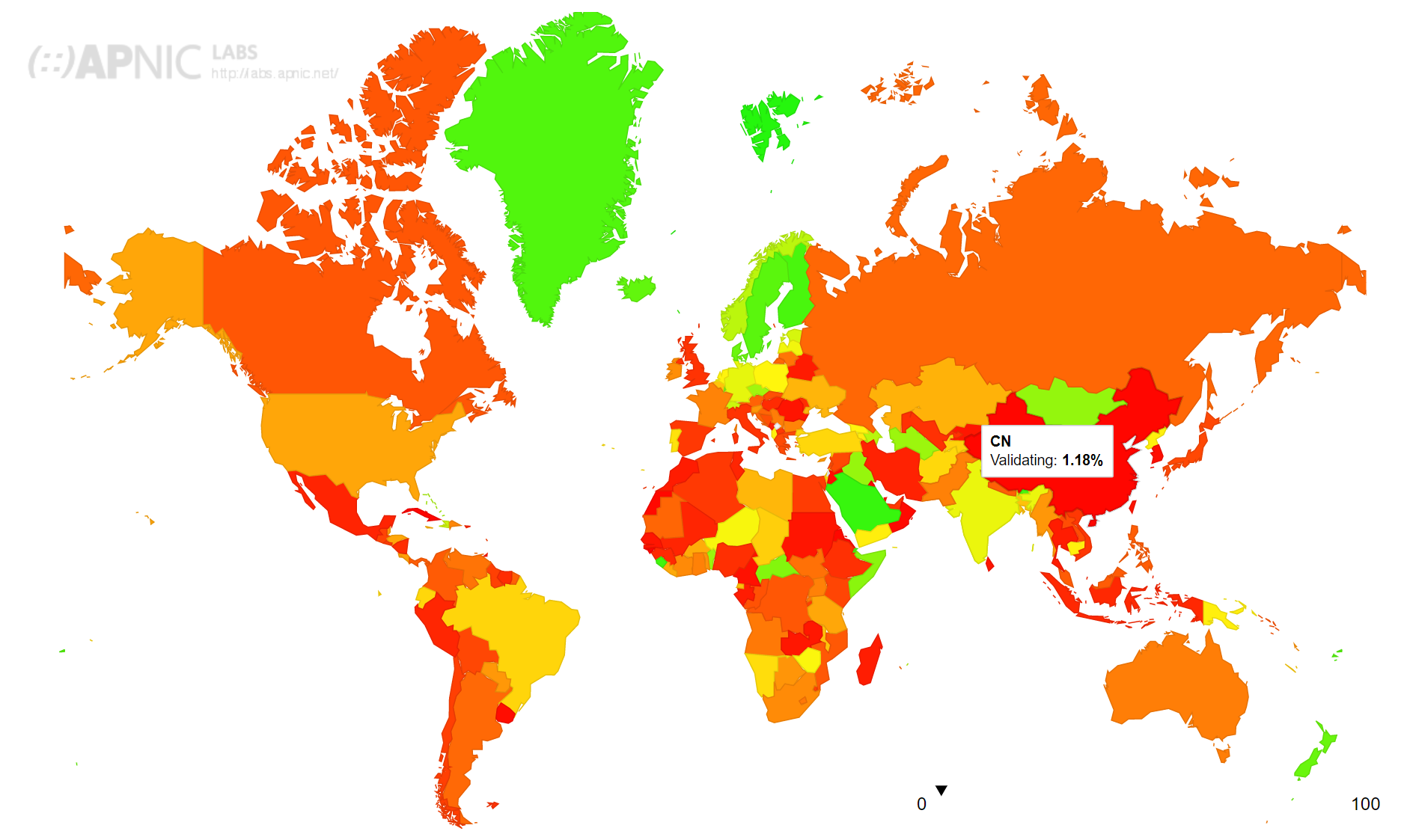 全球DNSSEC覆盖状态